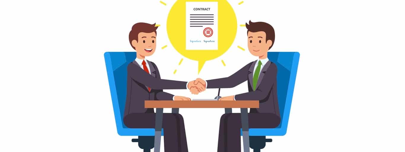 Business man partnership beginning.