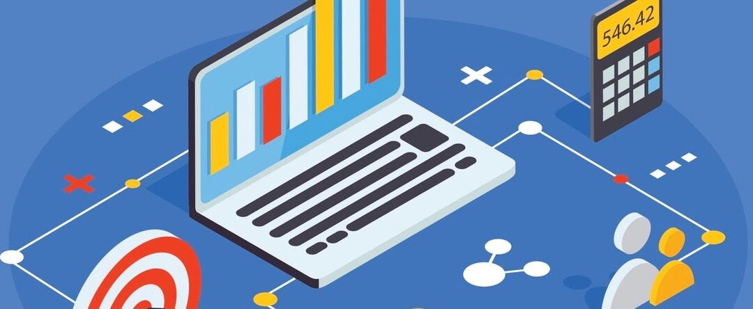 Data Driven Marketing Concept In Isometric Design.