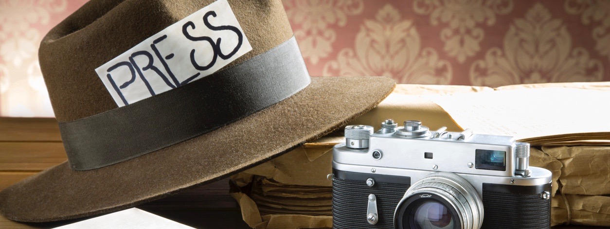 vintage vision of the profession of reporter