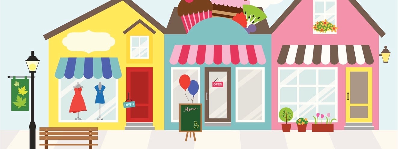 Each store is individually grouped and can be separated easily.