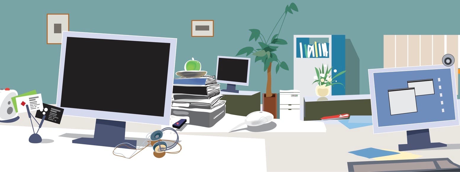 Managers and clerks jobs place.