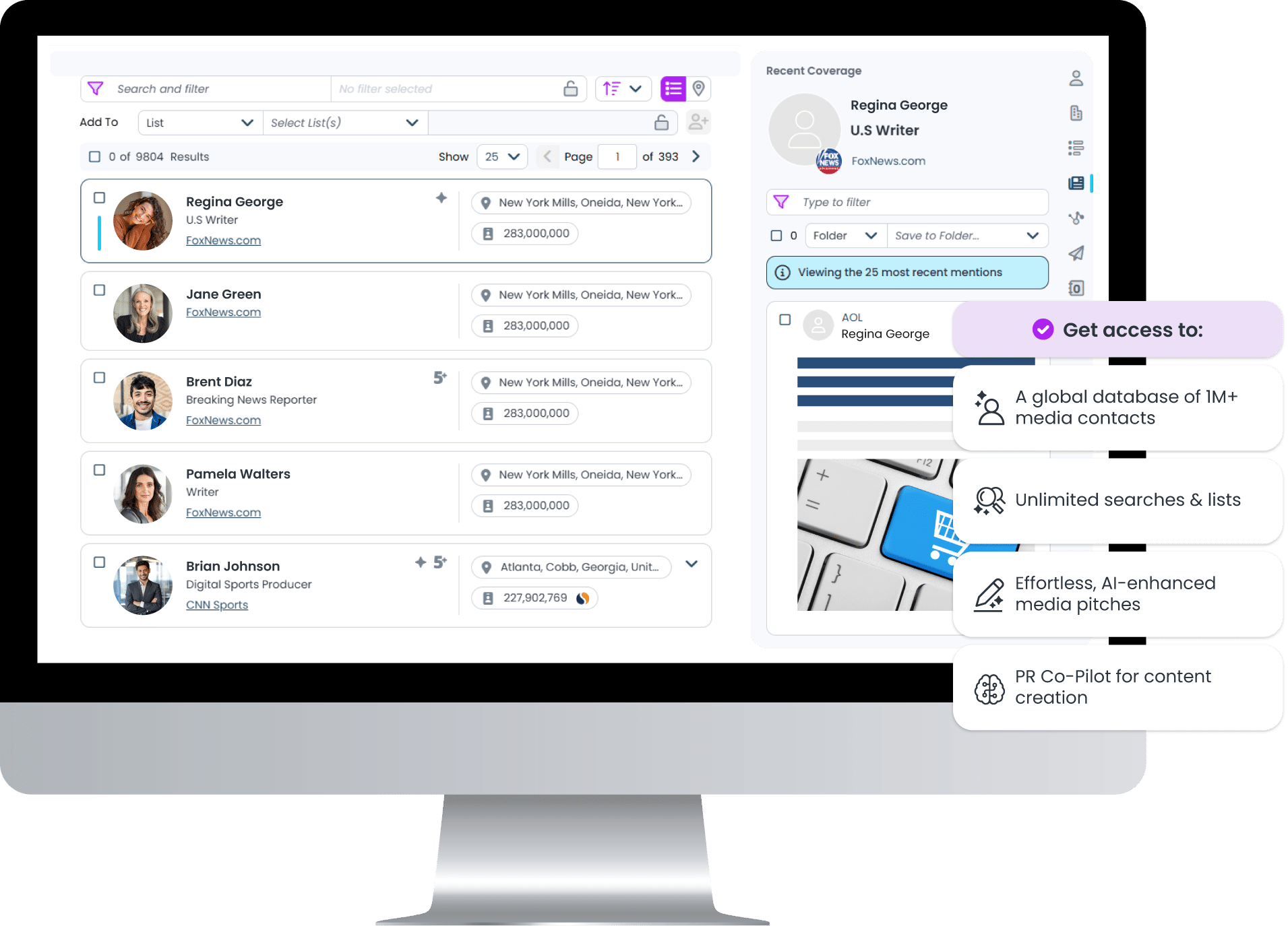 Journalists & Influencers Media Relations
